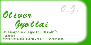 oliver gyollai business card